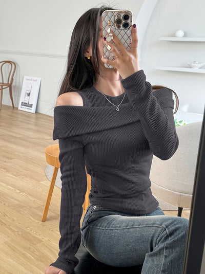 Sophia - Off-Shoulder Knit Top