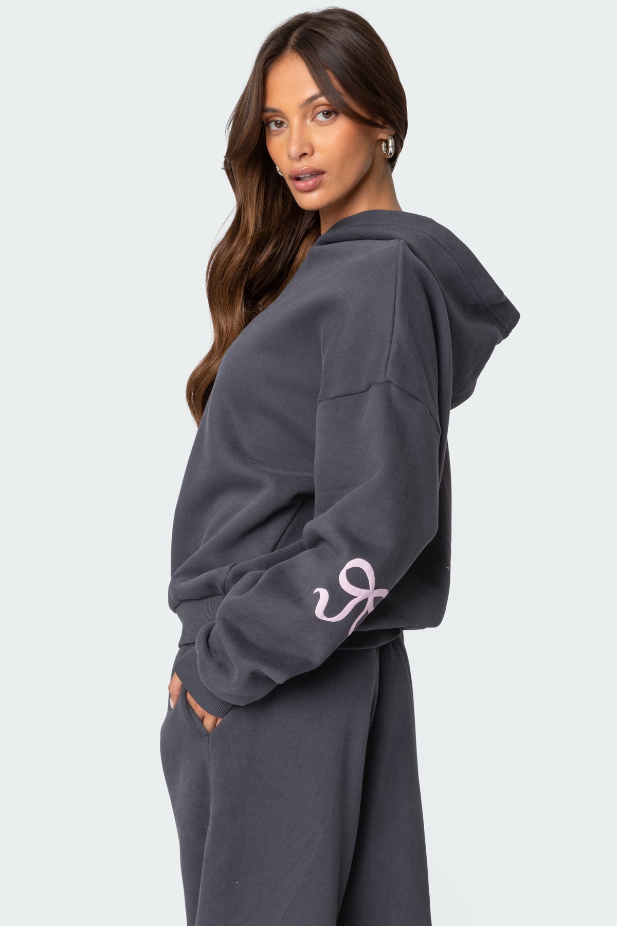 Bow Detail Hoodie + FREE Joggers