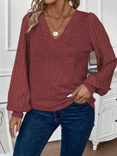 Isabella - V-Neck Knit Sweater